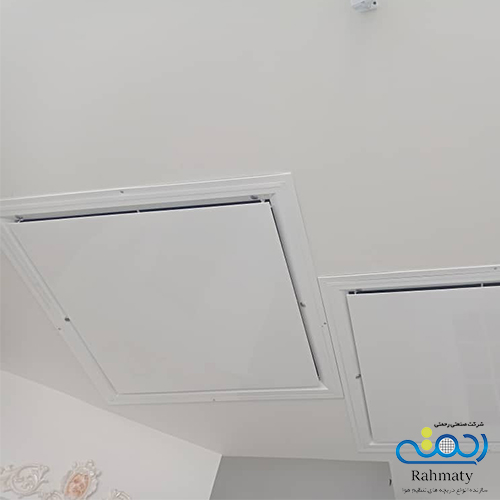 کاربردها و مزایای دریچه فن کویل گل سقفی لولادار